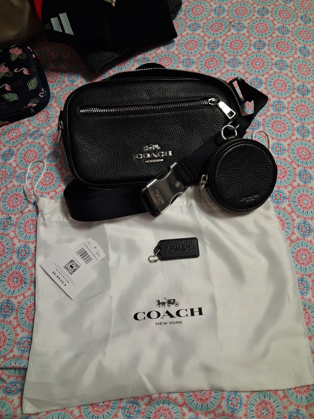 🔥 RARE Coach Men’s Elias Belt Bag / Crossbody with Coin Pouch 🔥